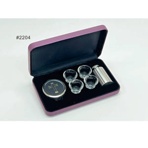 Ommunion-Juego de utensilios ortable, suministro para iglesia, 4 tazas - Product Image 3