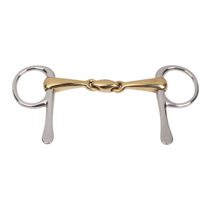 บิตม้าแบบสองข้อต่อครึ่งช้อน พร้อมปากม้าขัดเงาเรียบ สำหรับขี่ม้า - Product Image 1