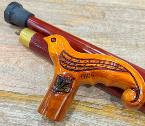 ไม้เท้าสำหรับผู้ชายและผู้หญิงไม้เท้านกกลืนหรูหราทำด้วยมือขนาด36นิ้ว - Product Image 5