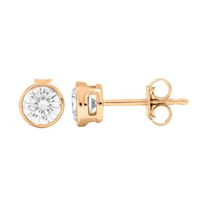 Boucles d'oreilles à clous en forme de diamant rond - Product Image 6