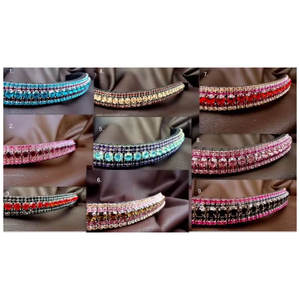 Calidad Premium 100% Eco Cuero Estilo Wave Curve Bling Brow Band A Precio Asequible - Product Image 3