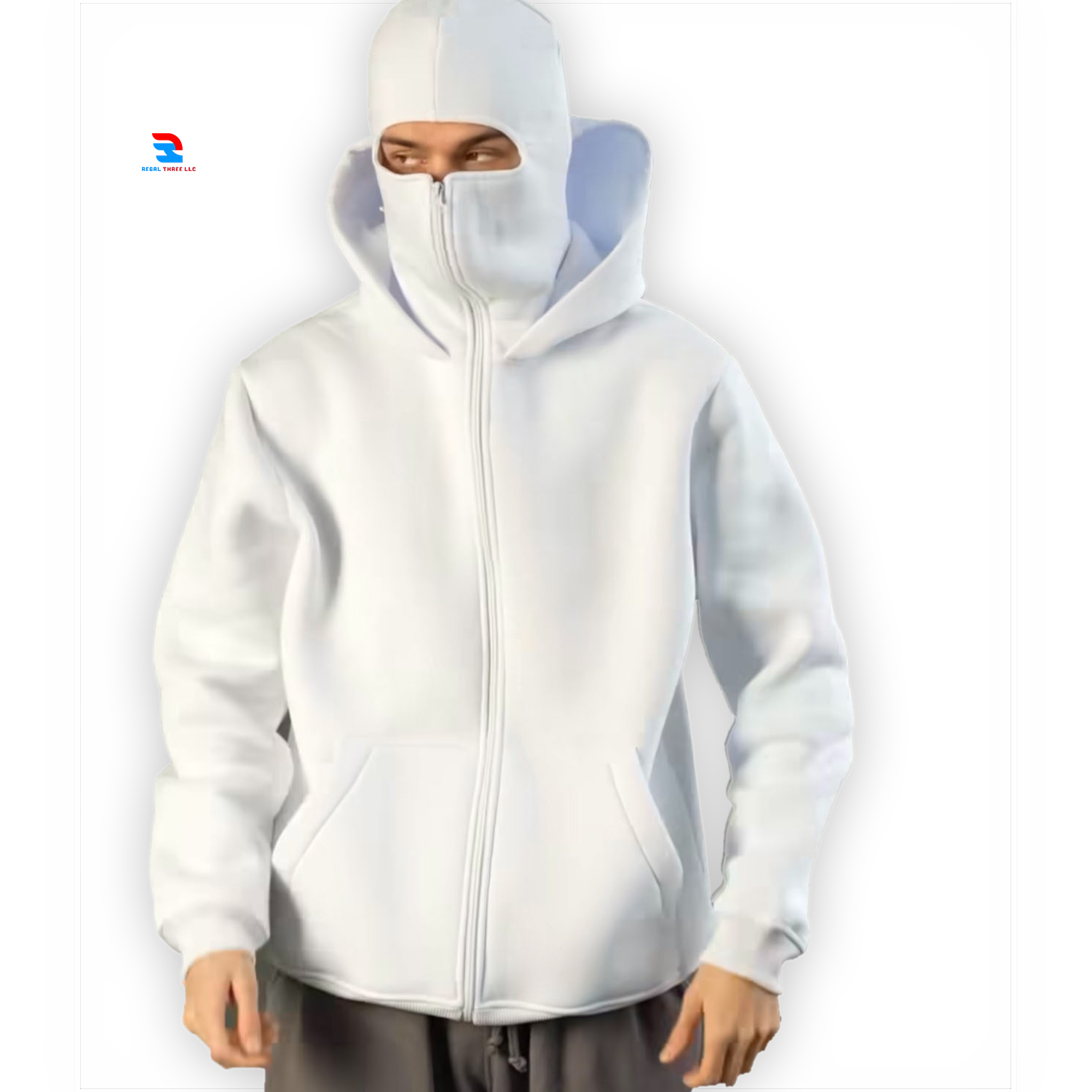 トップス p.d.w mulch zip high neck ninja hoodie Amazon.com: ELKNLMU Ninja Double Neckline Cotton Pullover Techwear