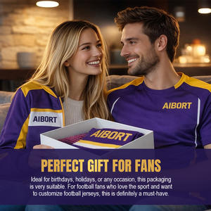 Ensemble de fans de compétition sportive personnalisé Aibort - Marchandises liées au football personnalisables en cinq pièces - <span class=keywords><strong>Maillot</strong></span>, short, survêtement - Product Image 5