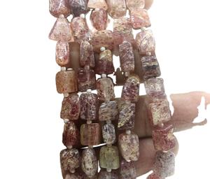 Cuentas de Cuarzo Fresa Natural de 14 Pulgadas de Largo, Suaves, Grado AAA, Certificadas por Terceros, Venta al por Mayor, Genuinas y de Alta Calidad - Product Image 1