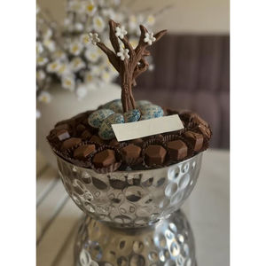 Plateau de service à chocolat en métal poli or de la meilleure qualité bol de service doux au design fabuleux pour accessoires de vaisselle d'hôtel - Product Image 4