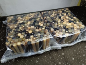 ม้วนฮอร์นควายขัดเงาปั๊มม้วนวัวเขาสัตว์แกะสลักงานฝีมือใช้สำหรับตกแต่ง - Product Image 6