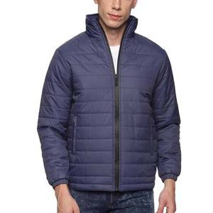 Blouson d'aviateur décontracté à manches longues de couleur unie avec col montant blouson d'aviateur pour hommes de coupe régulière à vendre 2025 matériau personnalisé - Product Image 1