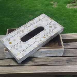 Boîte à mouchoirs MOP de meilleure qualité Solution de stockage élégante pour les papiers de soie dans les salons, les bureaux et les chambres d'Inde - Product Image 4