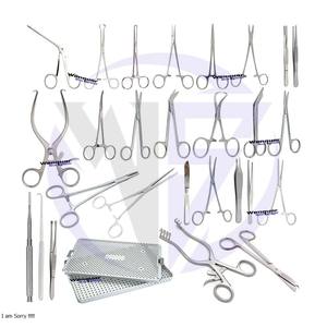 Instrument de chirurgie cardiaque Instruments de chirurgie thoracique et vasculaire cardiaque général Ensemble cardiovasculaire majeur avec porte-aiguille - Product Image 2