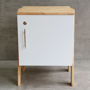 Mini White A-Frame Locker with Lockable <b>Door</b> 40x40x48cm Storage Unit Personal TCN68005 - Product Image 4
