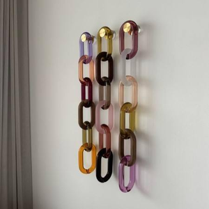 Maillons de chaîne en résine personnalisables en très grande taille et options transparentes ou multicolores, style tendance par Abdul Rehman Enterprises - Product Image 5