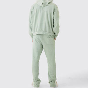 Chándal Informal con Capucha para Hombre, Ecológico, Estilo Desgastado, 100% Algodón, Ligero, Venta al Por Mayor, Ropa Urbana de Alta Calidad - Product Image 5