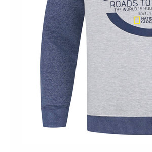 เสื้อสเวตเชิ้ตผู้ชายคุณภาพเยี่ยม ดีไซน์สั่งทำพิเศษ แบบสามสี ระบายอากาศได้ดี แห้งเร็ว ผลิตจากผ้าฝ้ายฟลีซ - Product Image 3