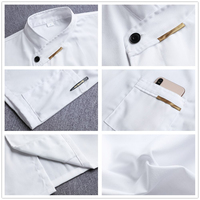 Unisex Chef Uniform Jassen Korte Mouwen Keuken Restaurant Kok Chef Jasje Shirt Ademend Kapper Sushi Kostuums Op Groothandel