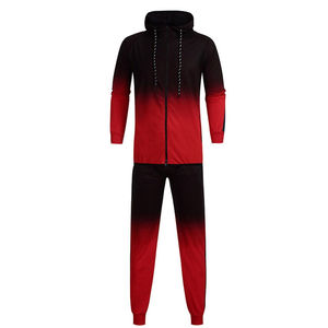 Chándal informal estampado para hombre con capucha y cremallera, 100% algodón, de alta calidad, para entrenamiento deportivo, manga larga, transpirable, para invierno, al por mayor - Product Image 2