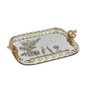 Table à manger de Restaurant plateau de service de nourriture en métal de forme et de taille personnalisées avec poignées en métal - Product Image 2