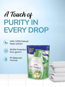 Yuthika Naturals 180ml Neem Hand Wash 100% Extraits naturels pH équilibré Forme liquide - Product Image 6