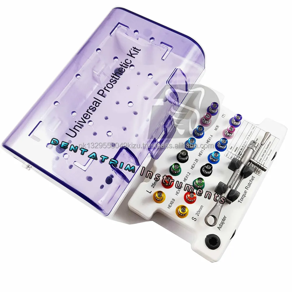 Private Label Dental Universal Prosthetic Drivers Kit of 16 Pieces CE PK 4 Years Custom Logo OEM Service Dentistry Instruments