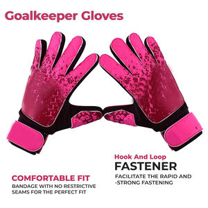 Gants de gardien de but en cuir personnalisés de qualité supérieure du Pakistan Gants de protection des doigts d'entraînement de football et de football - Product Image 4