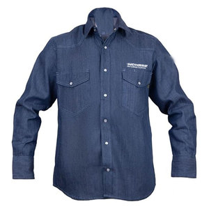 Uniforme de sécurité personnalisé OEM Chemise de soudage résistante aux flammes, respirante et imperméable, mélange de coton et poly durable pour l'industrie pétrolière et gazière - Product Image 1