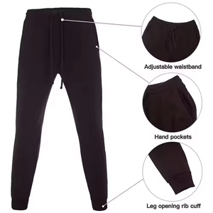 Sweat à capuche zippé noir à la mode et ensemble de joggings pour un style de rue sans effort idéal pour toutes les saisons et activités - Product Image 3