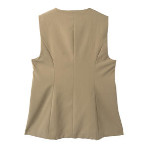 เสื้อกั๊กและกระโปรงสำหรับใส่ทำงาน2ชิ้นสำหรับผู้หญิงชุดสูททำงานแบบติดกระดุมเสื้อกั๊ก2026 - Product Image 4