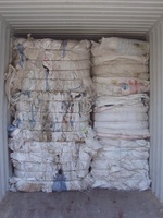 PP - Sacs tissés en plastique polypropylène (raffia) (sacs grands et petits, super sacs, etc.) Balles de déchets / déchets pour le recyclage