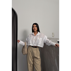 Blusa/Camisa Blanca de Diseñador para Mujer - Product Image 3