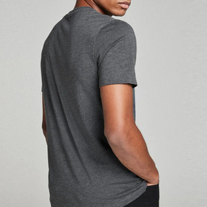 T-shirt oversize doux pour hommes Logo personnalisé Top en coton/polyester tendance Vêtements à quantité minimale de commande bas légers T-shirt pour hommes Slim Fit pour hommes à vendre - Product Image 5