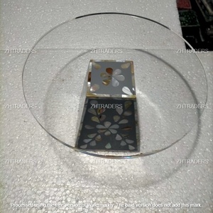 ถาดเค้กอะคริลิคทำมือสุดหรู พร้อมลายมุก สำหรับงานแต่งงาน โรงแรม และงานเลี้ยง รูปทรงและดีไซน์ตามสั่ง - Product Image 5