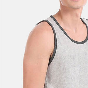 Venta al por mayor Color sólido Hombres Tank Top Ropa deportiva Personalizada Hombres Tank Top Fitness Hombres Tank Top - Product Image 5