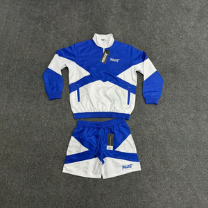 Wholesale Mens Windbreaker Tracksuit <b>Set</b> Manufacturers Regular Fit Breathable Windproof Jacket for Spring Summer - Product Image 4