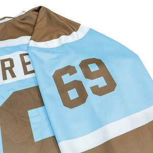 Camisetas de Hockey sobre Hielo al por Mayor, Uniformes de Equipo Lisos, Camisetas de Entrenamiento de Poliéster de Secado Rápido, Transpirables, Antibacterianas, Sublimación Frontal - Product Image 5