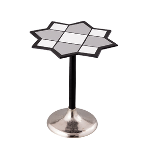 โต๊ะข้างอลูมิเนียมหล่อสีชมพูดีไซน์ทันสมัยพร้อมโต๊ะชาและกาแฟลายดอกไม้สำหรับบ้านโมเดลสวนสำเร็จรูป - Product Image 5