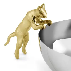 Assiette décorative de luxe en céramique à motif végétal, finition brillante, écologique, forme ronde, ZAHID EXPORTS, sûre et plaquée - Product Image 4