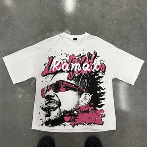 High Quality 100% Cotton Hip Hop Men's <b>Oversized</b> <b>T</b>-<b>Shirt</b> Custom Jersey <b>T</b> <b>Shirt</b> Men Women Harajuku Hip Hop Number Graphics - Product Image 6