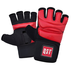 Gants de taekwondo demi-doigt de meilleure qualité pour adultes adolescents nouveauté en cuir de qualité pour l'entraînement au combat - Product Image 4