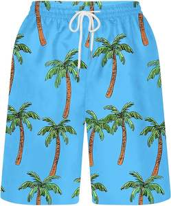 Vente en gros Été 100% Polyester Personnalisé Imprimé Numérique Respirant Coupe-Vent Imperméable Écologique Séchage Rapide Mid Shorts pour Hommes - Product Image 5