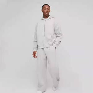 Survêtement personnalisé d'hiver 100% coton de haute qualité pour hommes avec tissu GSM respirant Panneau de taille élastique Design Jogger Sweatsuit - Product Image 6