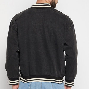 Bulk Quantity Outdoor Wear Best Sale Men's Varsity Jacket Stand Front 100% <b>Wool</b> Breathable Windproof Customizable High Quality - Product Image 4