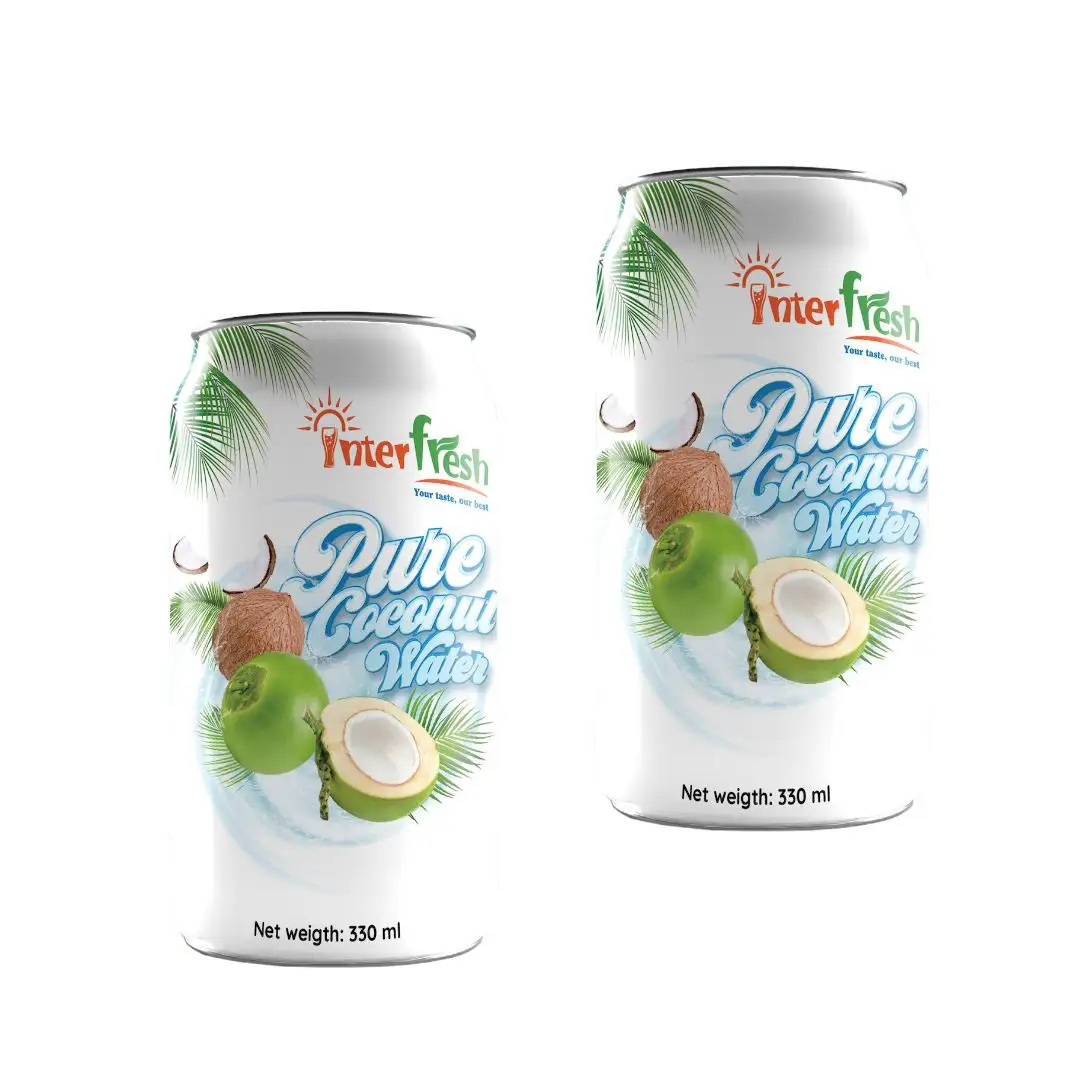 330ml vente chaude Vietnam boisson à la noix de coco tropicale jus de fruits meilleure qualité saveur jus de fruits boisson eau de coco frais en conserve