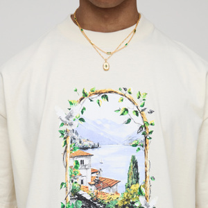 Camiseta estampada de manga corta de algodón 100% de gran tamaño de alta calidad personalizada para hombres hecha en Pakistán - Product Image 4