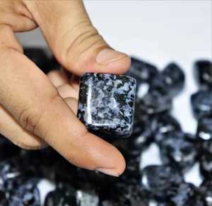 หินอินดิโก้กาบบโบรคริสตัลขัดเงาตามธรรมชาติหินอัญมณีบำบัดหินทัมเบิ้ลฮวงจุ้ยตกแต่งบ้าน - Product Image 5