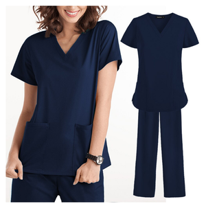 Uniforme médico de alta calidad, disfraz de médico para mujer, ropa de trabajo quirúrgica para Hospital de mascotas, conjunto de enfermera, ropa de trabajo de enfermería de farmacia - Product Image 1