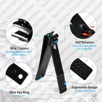 Kit de coupe-ongles en acier inoxydable de luxe avec logo personnalisé, avec boîte, qualité supérieure, ensemble de manucure et pédicure