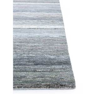 Alfombra Afgana de Lana Tejida a Mano en Gris y Negro, Modelo ENM-7001, con Patrón Abstracto y Rayas, Rectangular, para Sala de Estar, para Adolescentes - Product Image 4
