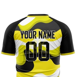 Uniforme de Fútbol Personalizado OEM de Alta Calidad, Secado Rápido, Ligero, 100% Poliéster, Manga Corta, Cuello Redondo, Unisex - Product Image 2