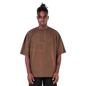 Nueva camiseta de Color sólido de moda tela de marca Unisex camisas de alta calidad Impresión de logotipo personalizado camisa de fabricación personalizada - Product Image 1