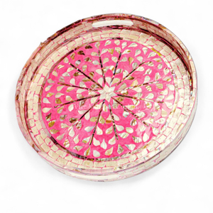 Plateau de service en nacre fait à la main, commande en gros, incrustation de coquillages naturels, écologique, décoratif - Product Image 2