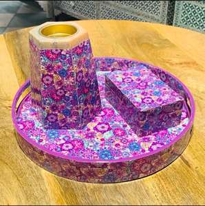 Mdf Board Enamel Printed Wood Mubkhar <b>Bakhoor</b> <b>Burner</b> Incense <b>Burner</b> Wholesale for Eid Ramadan Incense <b>Burner</b> Eid Ramadan Gifts - Product Image 4